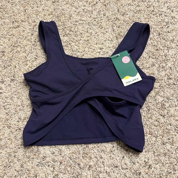 Navy blue workout top - Picture 2 of 2